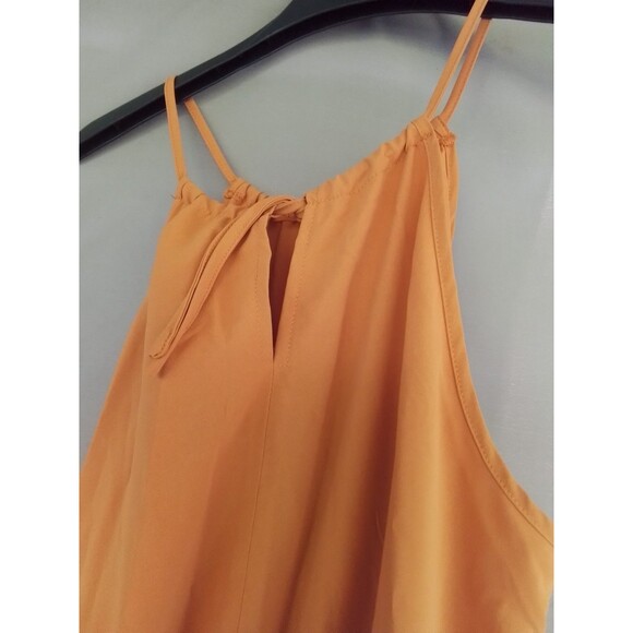 Halter Neck Summer Dresses Resort Sleeveless Sundress Belt Pleated A-Line - Picture 7 of 10